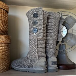 UGG Australia Classic Cardy Sweater Knit Boots